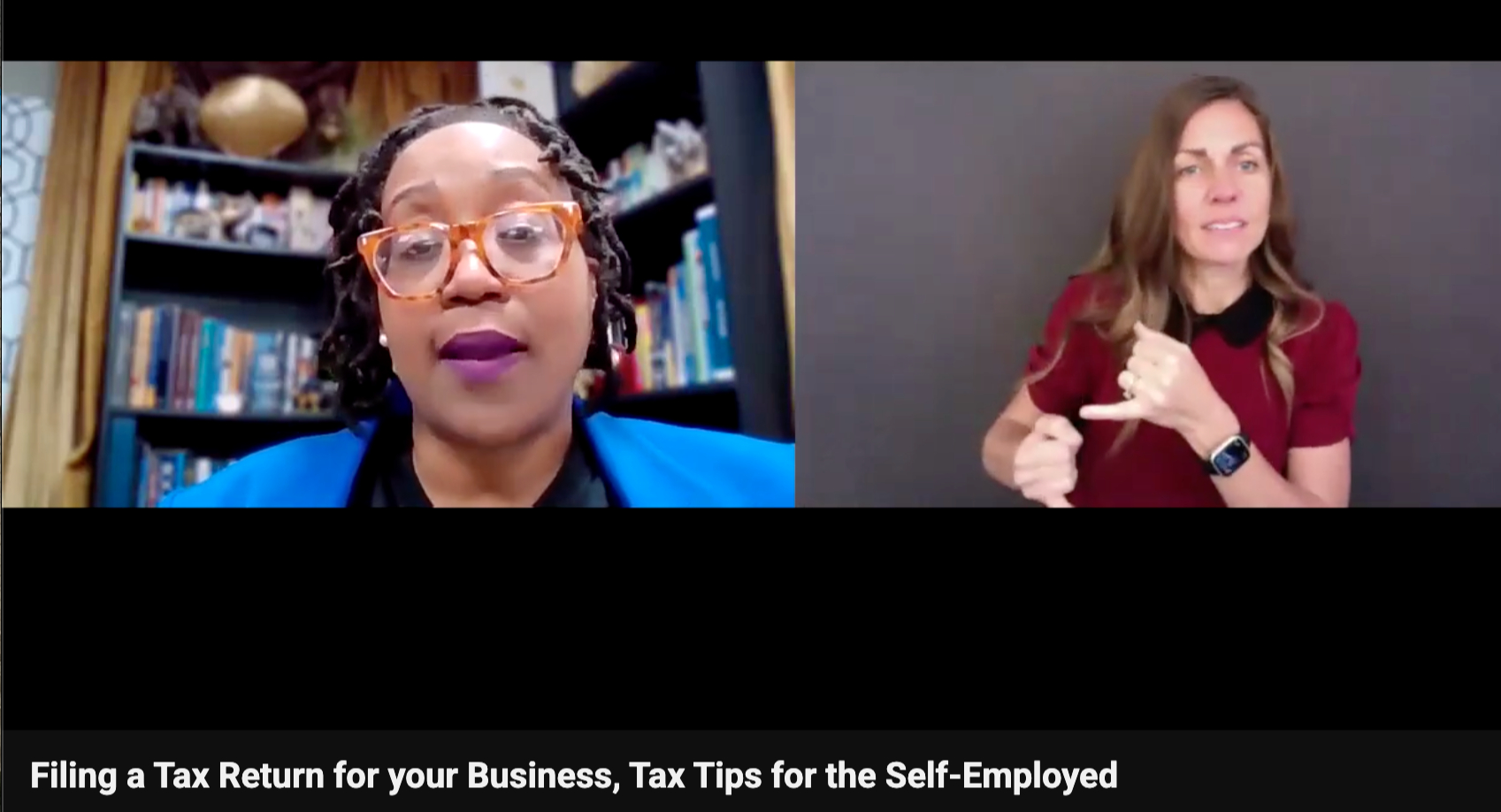 Tax Filing Tips for Self Employed Webinar // ASL Signing